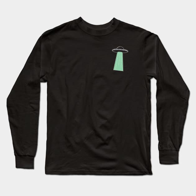 UFO Tractor Beam Long Sleeve T-Shirt by LaBearDod